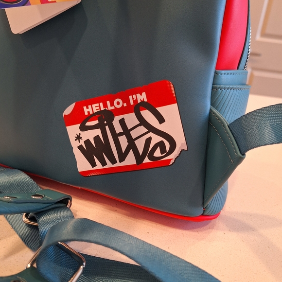 NWT Loungefly Miles Morales Backpack with Lenticular Image in Red and Blue - Picture 3 of 9